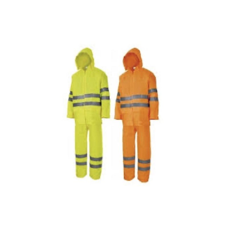 Ensemble de pluie fluorescent jaune et orange